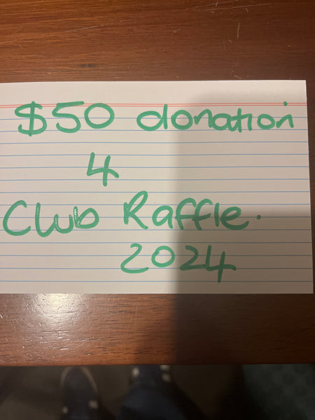 Donation for club raffles